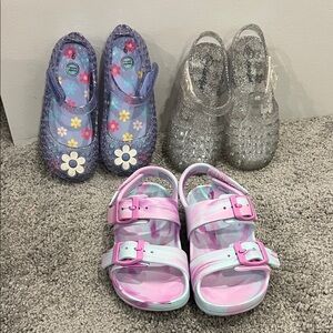 Cat & Jack & Wonder Nation girls size 9 sandals